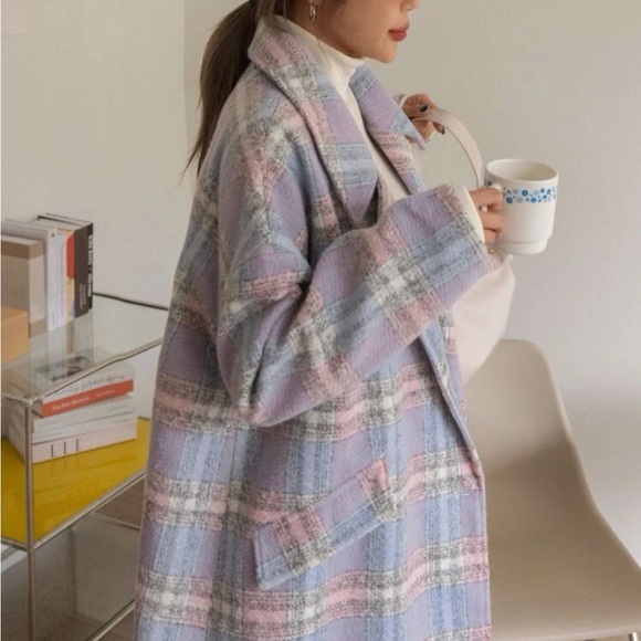 🔥Plaid Jacket Brand New overcoat🔥 - Picture 4 of 6